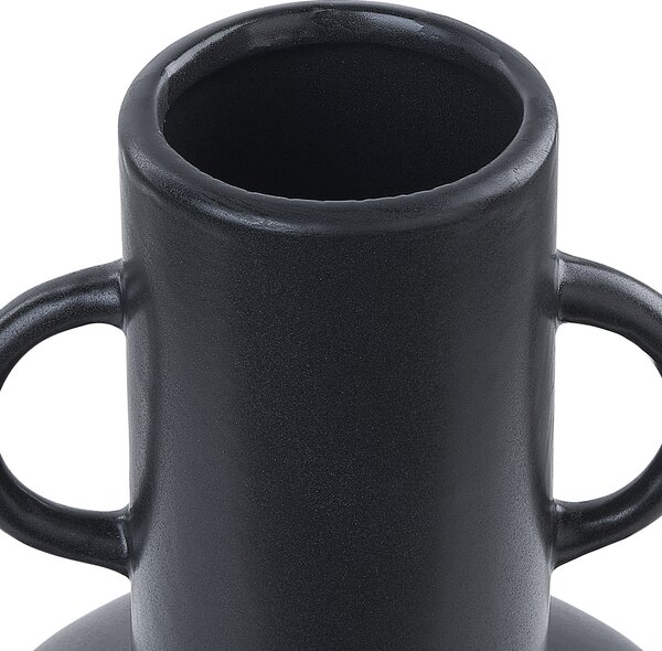 Váza na květiny PEREA Keramika 26 cm Černá