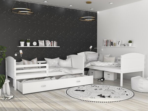 Poschoďová postel Matouš - bílá Velikost spací plochy: 160x80