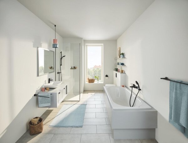 GROHE 412032430 - Dvouramenný držák na ručníky START 654 mm černá