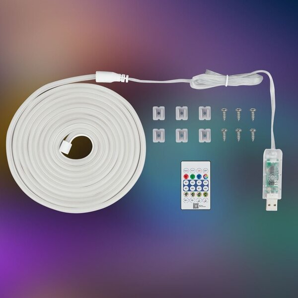 BRI 2368036 RGBIC USB NEON LED pásek Flexible 3m 8W dálk.ovládání + USB - BRILONER