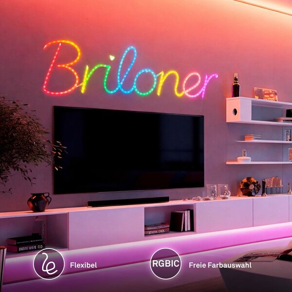 BRI 2368036 RGBIC USB NEON LED pásek Flexible 3m 8W dálk.ovládání + USB - BRILONER
