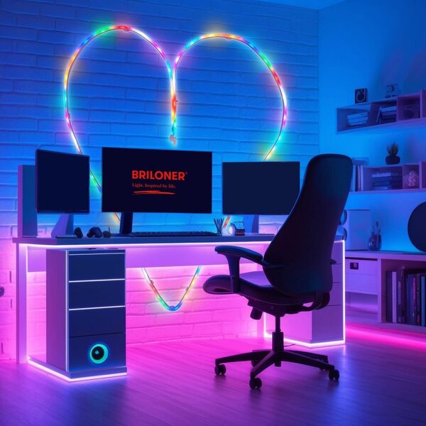 BRI 2368036 RGBIC USB NEON LED pásek Flexible 3m 8W dálk.ovládání + USB - BRILONER