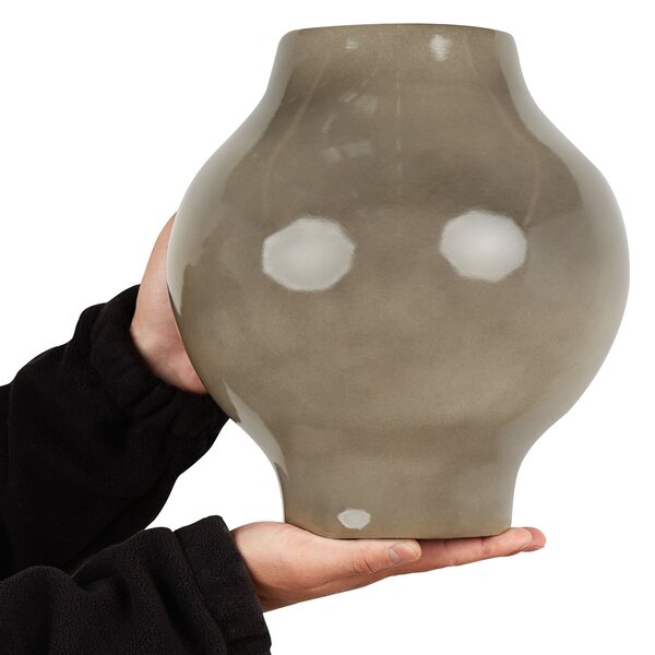 Váza na květiny MAGAN Keramika 31 cm Taupe