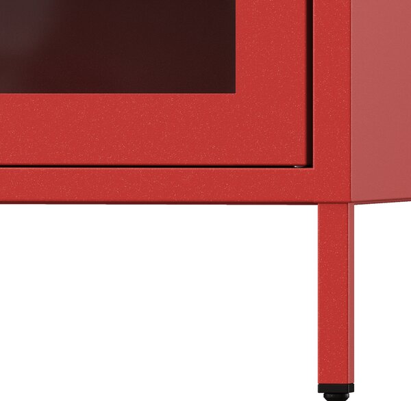 Vitrína LUIGI, 500 x 1800 x 350 mm, Modern: červená
