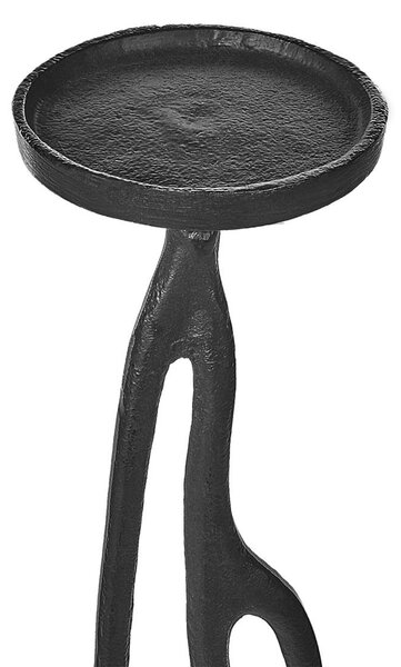 Sada 3 svícnů BUNI Kov 54/68/84 cm Černá