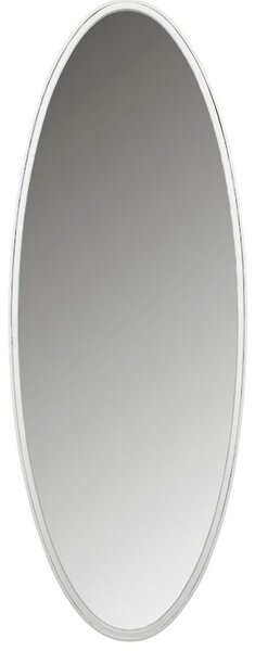 Bílé kovové závěsné zrcadlo WLL Miya 160 x 60 cm