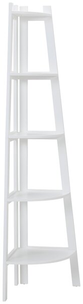 ROHOVÝ REGÁL, bílá, 40/180/40 cm Carryhome - Knihovny