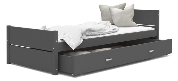 AJK Postel Tymon se šuplíkem 200x90 cm - šedá