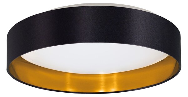 EGLO LED přisazené stropní osvětlení MASERLO 2, 24W, teplá bílá, 38cm, kulaté, černozlaté 99539