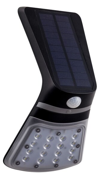 EGLO LED venkovní solární nástěnné osvětlení s čidlem LAMOZZO 1, 2W, černé 98758