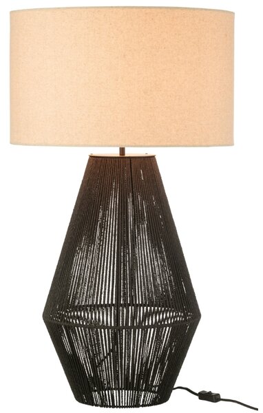 J-line Černá stolní lampa Striing 78 cm
