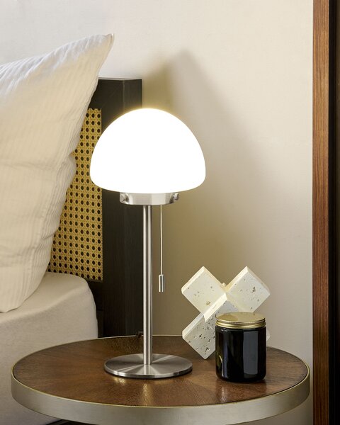 Stolní lampa MORUGA Kov Stříbrná