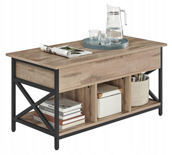 Konferenční stolek TAYLOR SONOMA s výsuvnou deskou 100x50 cm