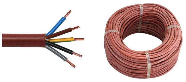 Sauna kabel do sauny silikonový 5x2,5
