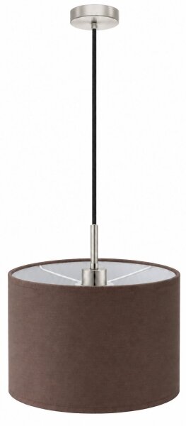 Eglo - LED Lustr na lanku TUNJA 1xE27/60W/230V pr. 20 cm hnědá/černá