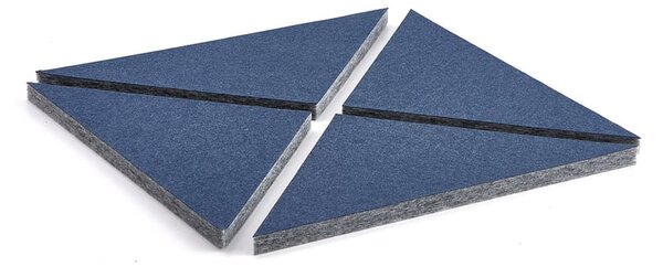AJ Produkty Akustický panel PATTERN, 600x600x40 mm, bal. 4 ks, modrý