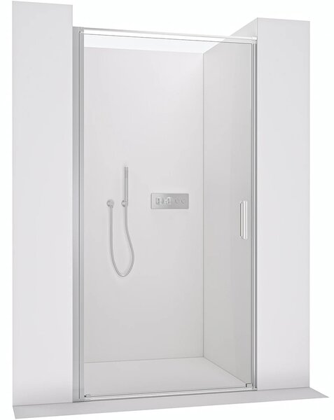 Sprchové otočné dveře Porte L/P - 8 mm - chrom, transparentní sklo - 100x195 cm