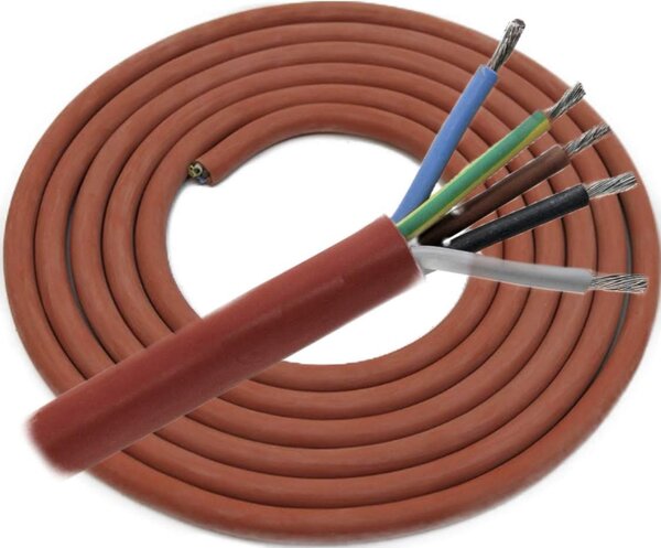 Sauna kabel do sauny silikonový 5x2,5