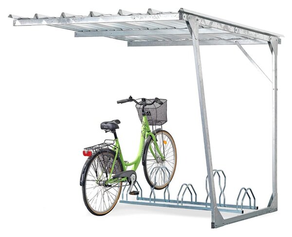 AJ Produkty Přístřešek na kola FIELD, přídavný modul, 5 míst, galvanizovaný