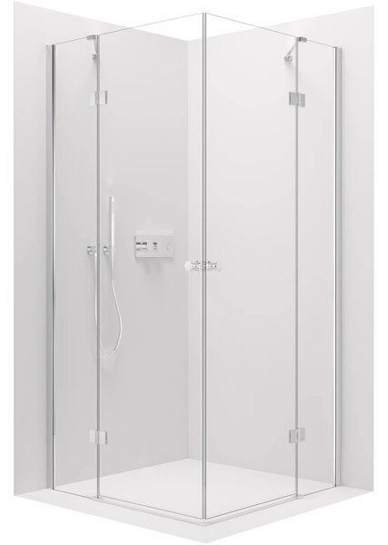 Sprchový kout Marino Duo L/P - 6 mm - chrom, transparentní sklo - 90x90x190 cm - pantový