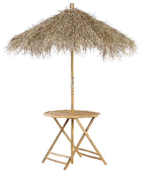 Bistro stolek MOLISE 85 cm 85 cm Bambus Světle hnědá