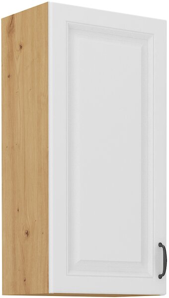 STL 40 cm skříňka horní jednodveřová STILO (výška 90 cm) Barevné provedení STILO: Dub Artisan / Bílý mat