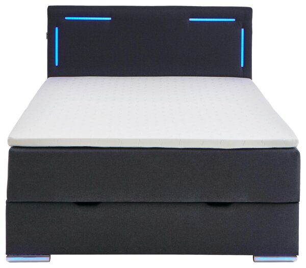 POSTEL BOXSPRING, 120/200 cm, antracitová Xora - Jednolůžkové postele, Online Only
