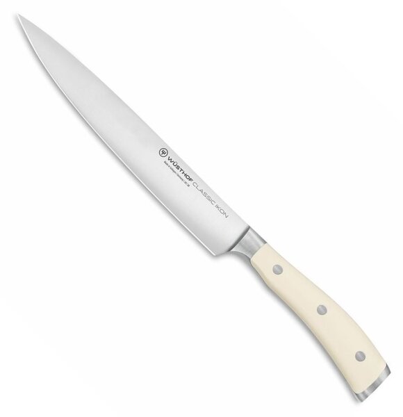 Nůž na šunku CLASSIC IKON Creme White 20 cm - Wüsthof Dreizack Solingen (Plátkovací nůž CLASSIC IKON Creme White 20 cm, dárkové balení - Wüsthof Dreizack Solingen)