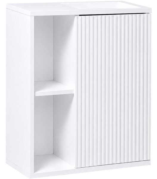 Umyvadlová skříňka pro WC Sofia - bílá matná - 49,5x62x25 cm