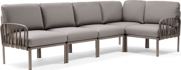 Nardi KOMODO 5 modulárna sedačka - tortora rám/ grigio šedý poťah Mdum