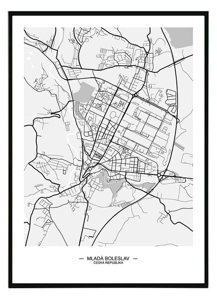 Mladá Boleslav - 30x40 cm Obraz