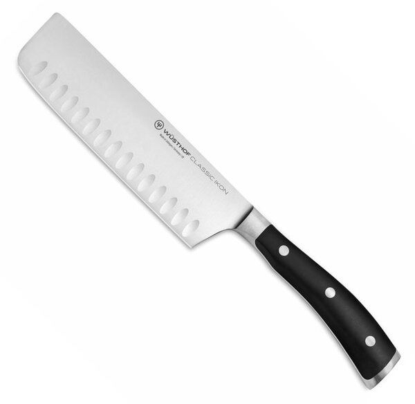 Nakiri Japonský nůž CLASSIC IKON 17 cm - Wüsthof Dreizack Solingen (Nůž Nakiri CLASSIC IKON 17 cm, dárkové balení - Wüsthof Dreizack Solingen)