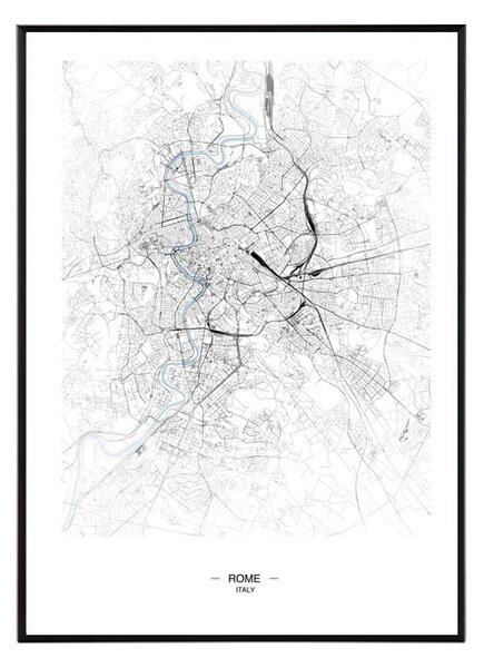 Rome map - 50x70 cm Obraz