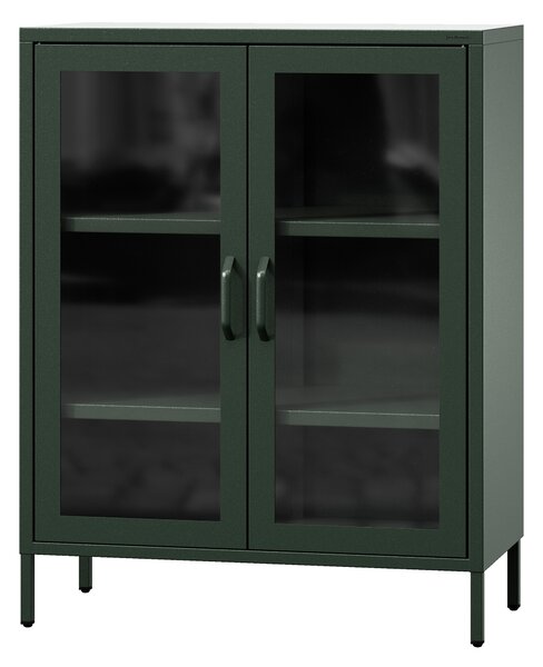 Vitrína GINA, 800 x 1015 x 400 mm, Modern: zelená láhev barva