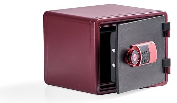 AJ Produkty Ohnivzdorný trezor ADORE, 345x424x388 mm, červený