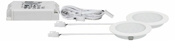 Paulmann LED nábytkové vestavné svítidlo kruhové 2ks sada 2x2,5W bílá mat 999.21 P 99921