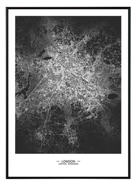 London map - 50x70 cm Obraz