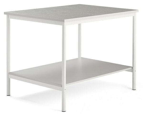 AJ Produkty Pracovní stůl, 1200x900 mm, šedá, bílá