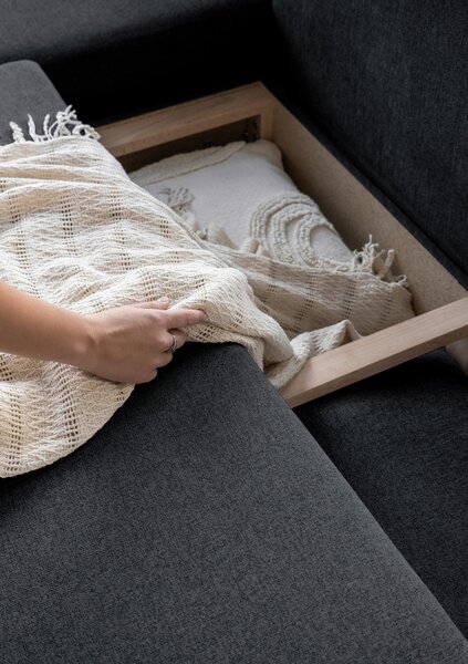 SEDACÍ SOUPRAVA, textil, tmavě šedá MID.YOU - Sedací soupravy, Online Only