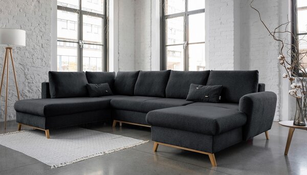 SEDACÍ SOUPRAVA, textil, tmavě šedá MID.YOU - Sedací soupravy, Online Only