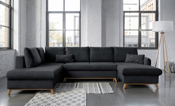 SEDACÍ SOUPRAVA, textil, tmavě šedá MID.YOU - Sedací soupravy, Online Only