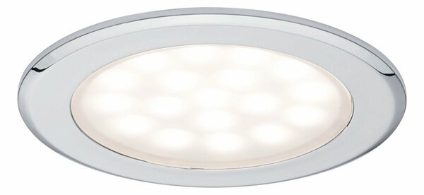 Paulmann LED nábytkové vestavné svítidlo kruhové 2ks sada 2x2,5W chrom 999.20 P 99920