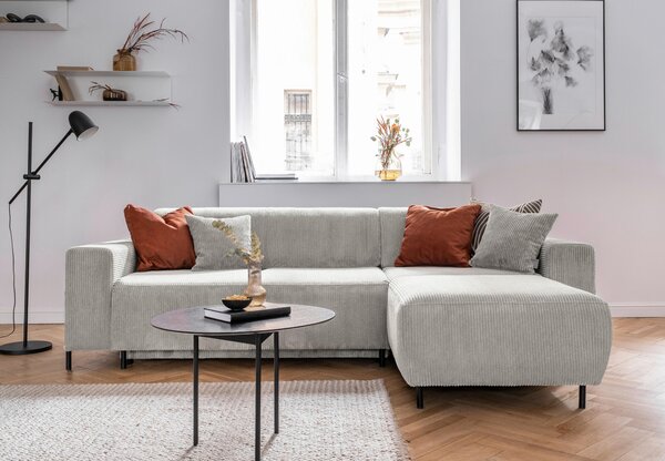 ROHOVÁ SEDAČKA, textil, béžová MID.YOU - Sedací soupravy, Online Only