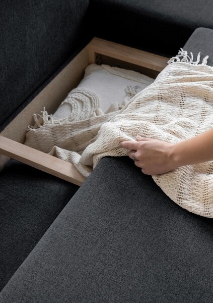 SEDACÍ SOUPRAVA, textil, tmavě šedá MID.YOU - Sedací soupravy, Online Only
