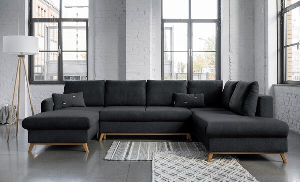 SEDACÍ SOUPRAVA, textil, tmavě šedá MID.YOU - Sedací soupravy, Online Only