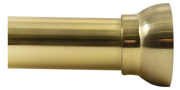 Tyč na sprchový závěs v matně zlaté barvě 75 - 125 cm Kreta – Spirella