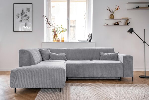 ROHOVÁ SEDAČKA, textil, světle šedá MID.YOU - Sedací soupravy, Online Only