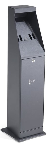 AJ Produkty Venkovní stojanový popelník GRANT, výška 860 mm, černý