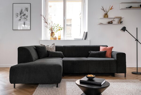 ROHOVÁ SEDAČKA, textil, tmavě šedá MID.YOU - Sedací soupravy, Online Only
