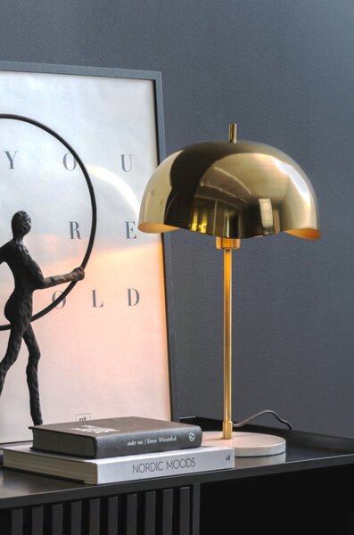 Leitmotiv Stolní designová kovová lampa 2204GD, zlatá
